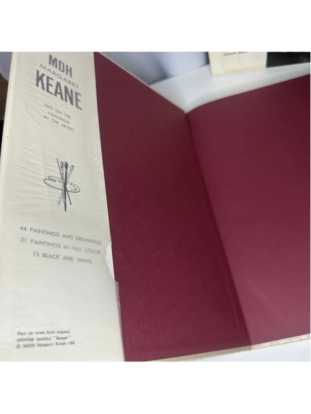 Vintage 1964 Margaret Keane & Walter Keane Big Eyes Art Books 2 Vol Set Slipcase